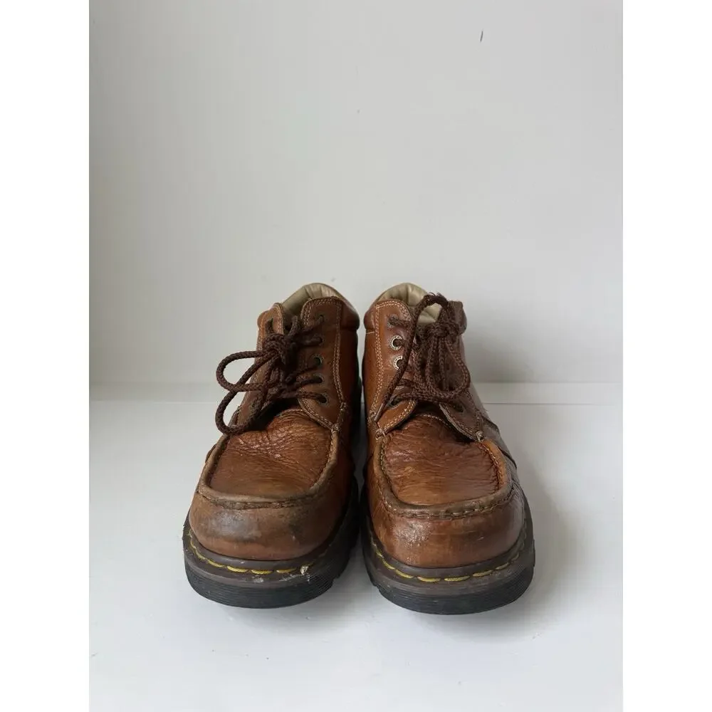 Dr Martens VTG Chuck Brown Leather Y2K Boots Mens US 13M